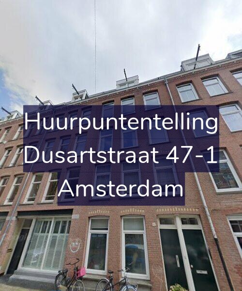 Foto gevel Huurpuntentelling voor Dusartstraat 47-1, Amsterdam