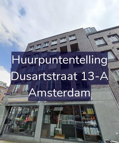 Foto gevel Huurpuntentelling voor Dusartstraat 13-A, Amsterdam