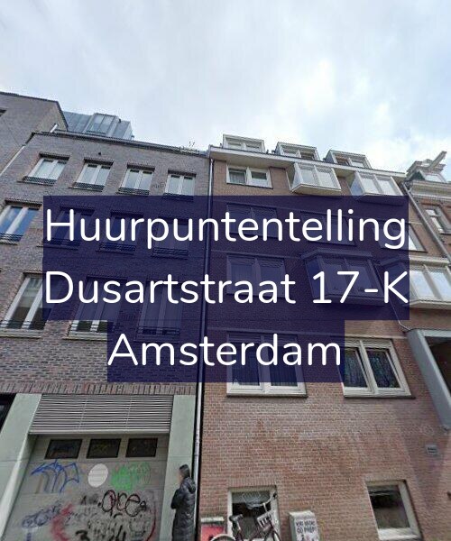 Foto gevel Huurpuntentelling voor Dusartstraat 17-K, Amsterdam