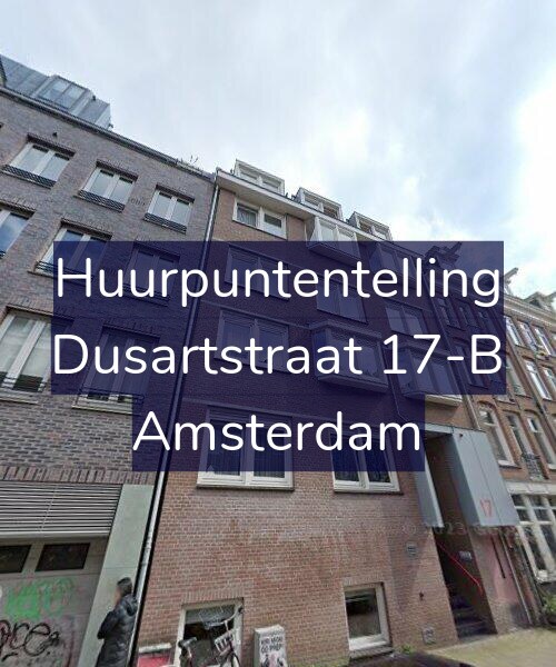Foto gevel Huurpuntentelling voor Dusartstraat 17-B, Amsterdam