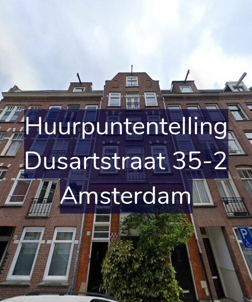 Foto gevel Huurpuntentelling voor Dusartstraat 35-2, Amsterdam