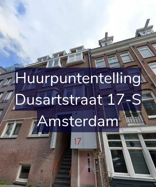 Foto gevel Huurpuntentelling voor Dusartstraat 17-S, Amsterdam