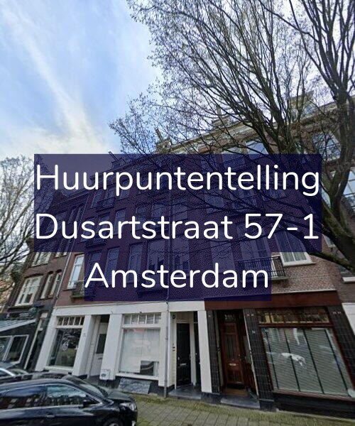 Foto gevel Huurpuntentelling voor Dusartstraat 57-1, Amsterdam