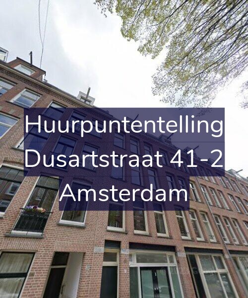 Foto gevel Huurpuntentelling voor Dusartstraat 41-2, Amsterdam