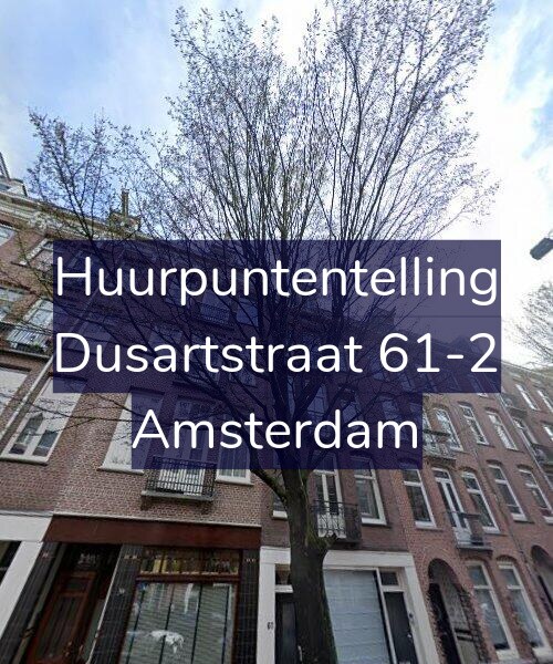Foto gevel Huurpuntentelling voor Dusartstraat 61-2, Amsterdam