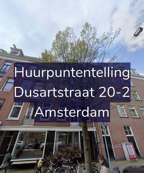 Foto gevel Huurpuntentelling voor Dusartstraat 20-2, Amsterdam