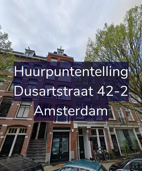 Foto gevel Huurpuntentelling voor Dusartstraat 42-2, Amsterdam
