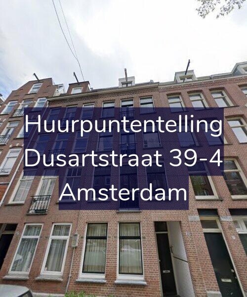 Foto gevel Huurpuntentelling voor Dusartstraat 39-4, Amsterdam