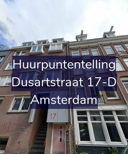 Foto gevel Huurpuntentelling voor Dusartstraat 17-D, Amsterdam