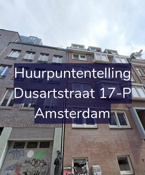 Foto gevel Huurpuntentelling voor Dusartstraat 17-P, Amsterdam