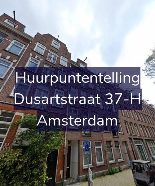 Foto gevel Huurpuntentelling voor Dusartstraat 37-H, Amsterdam