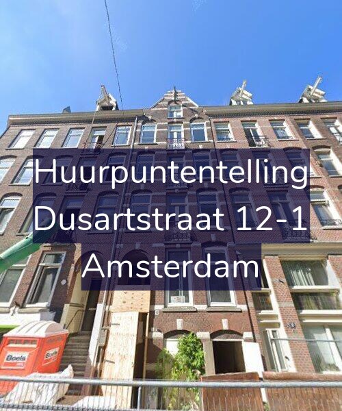 Foto gevel Huurpuntentelling voor Dusartstraat 12-1, Amsterdam