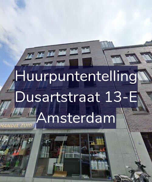 Foto gevel Huurpuntentelling voor Dusartstraat 13-E, Amsterdam