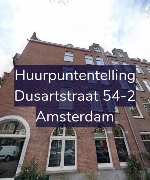 Foto gevel Huurpuntentelling voor Dusartstraat 54-2, Amsterdam