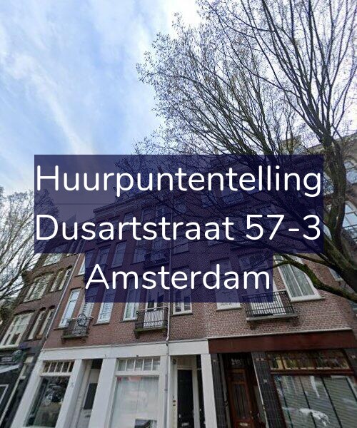 Foto gevel Huurpuntentelling voor Dusartstraat 57-3, Amsterdam