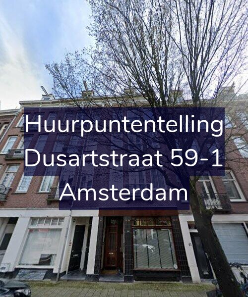 Foto gevel Huurpuntentelling voor Dusartstraat 59-1, Amsterdam