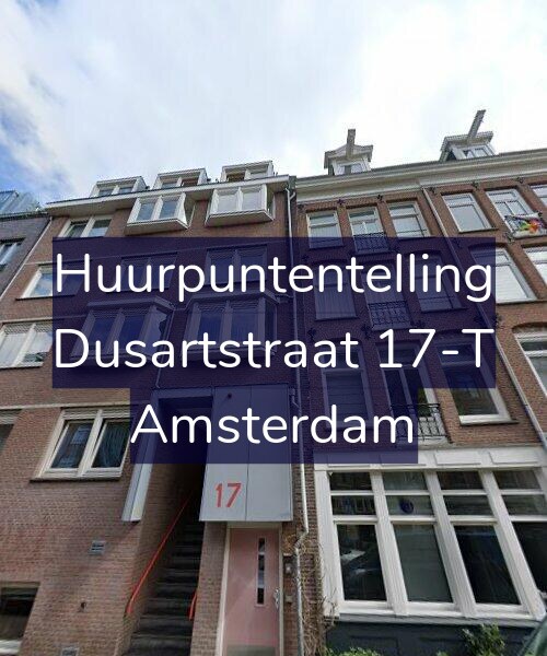 Foto gevel Huurpuntentelling voor Dusartstraat 17-T, Amsterdam
