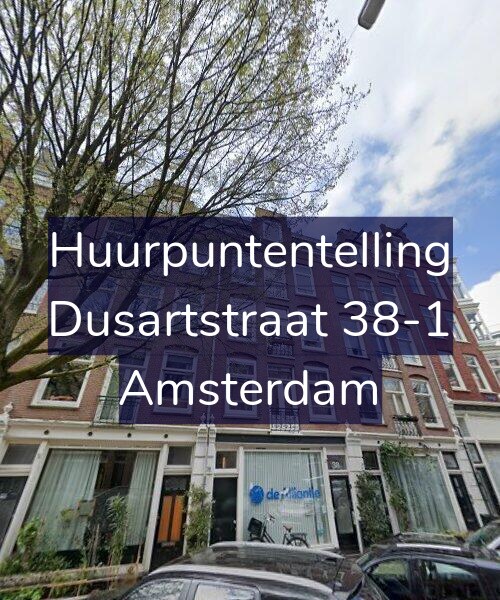 Foto gevel Huurpuntentelling voor Dusartstraat 38-1, Amsterdam