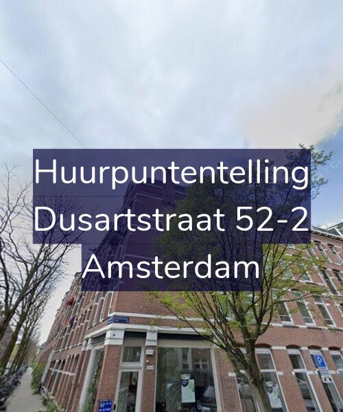 Foto gevel Huurpuntentelling voor Dusartstraat 52-2, Amsterdam