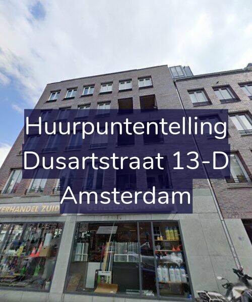 Foto gevel Huurpuntentelling voor Dusartstraat 13-D, Amsterdam