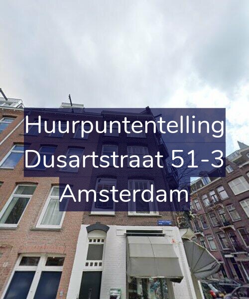 Foto gevel Huurpuntentelling voor Dusartstraat 51-3, Amsterdam