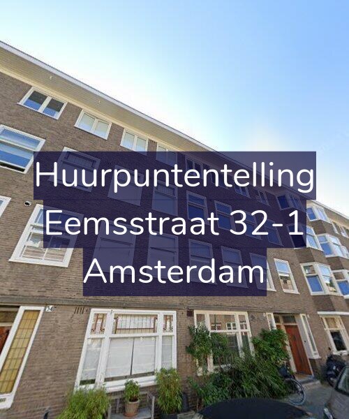 Foto gevel Huurpuntentelling voor Eemsstraat 32-1, Amsterdam