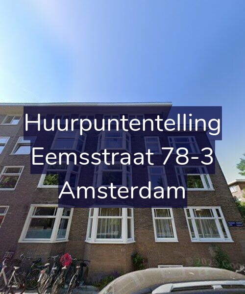 Foto gevel Huurpuntentelling voor Eemsstraat 78-3, Amsterdam