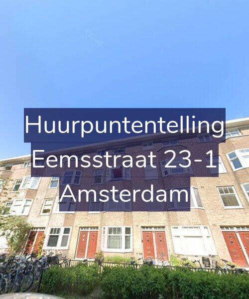 Foto gevel Huurpuntentelling voor Eemsstraat 23-1, Amsterdam