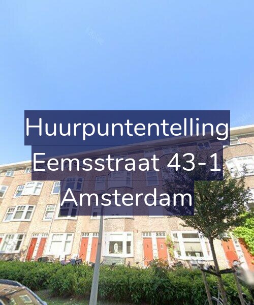 Foto gevel Huurpuntentelling voor Eemsstraat 43-1, Amsterdam