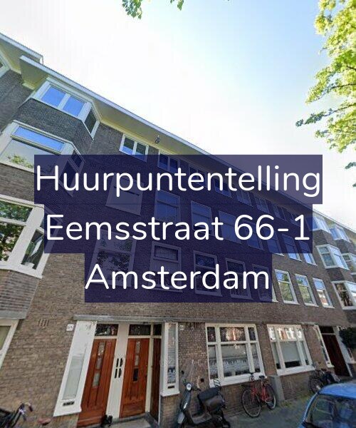 Foto gevel Huurpuntentelling voor Eemsstraat 66-1, Amsterdam