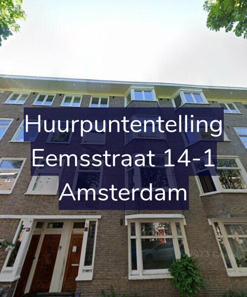 Foto gevel Huurpuntentelling voor Eemsstraat 14-1, Amsterdam