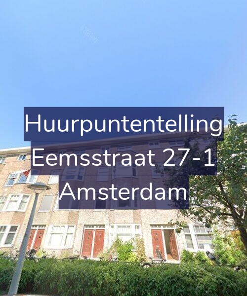 Foto gevel Huurpuntentelling voor Eemsstraat 27-1, Amsterdam