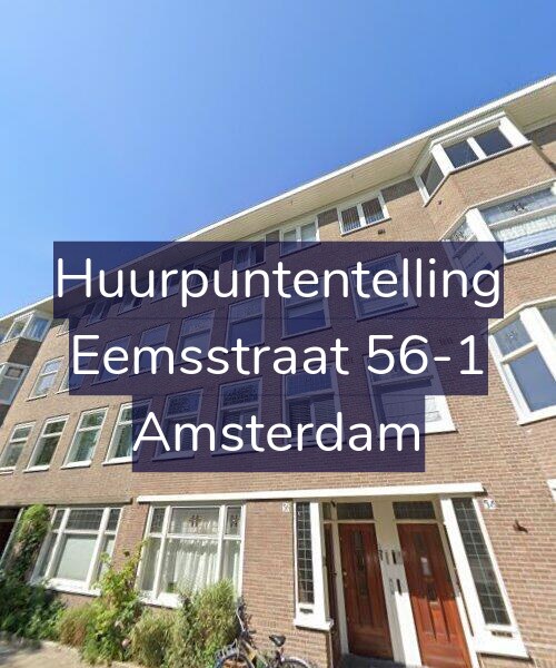 Foto gevel Huurpuntentelling voor Eemsstraat 56-1, Amsterdam