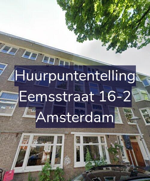 Foto gevel Huurpuntentelling voor Eemsstraat 16-2, Amsterdam