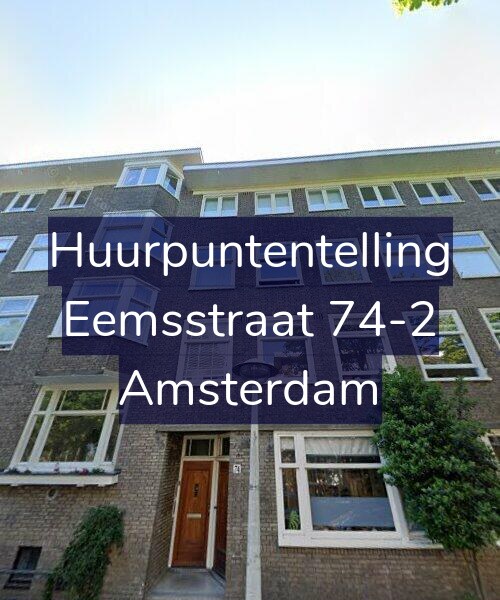 Foto gevel Huurpuntentelling voor Eemsstraat 74-2, Amsterdam