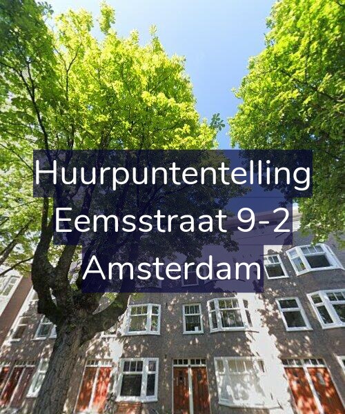 Foto gevel Huurpuntentelling voor Eemsstraat 9-2, Amsterdam