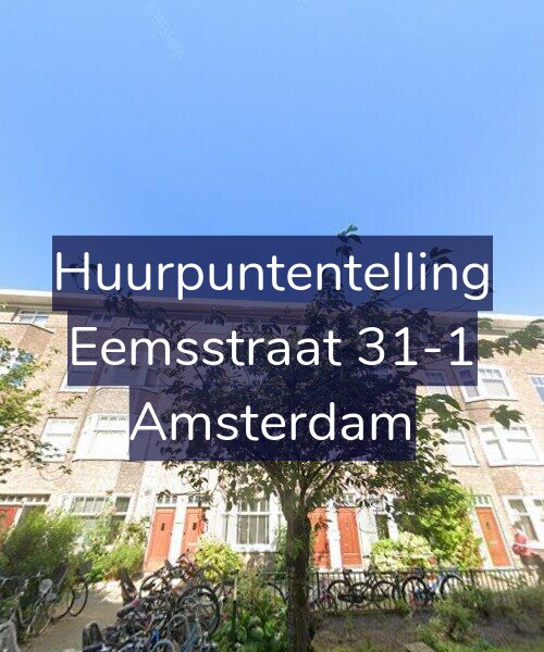 Foto gevel Huurpuntentelling voor Eemsstraat 31-1, Amsterdam