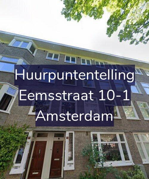 Foto gevel Huurpuntentelling voor Eemsstraat 10-1, Amsterdam