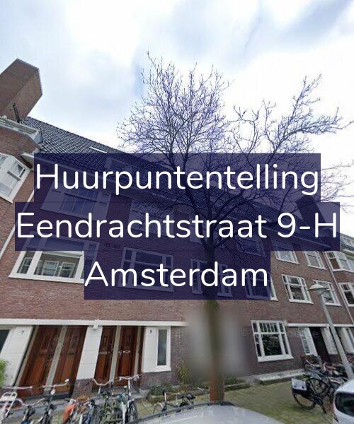 Foto gevel Huurpuntentelling voor Eendrachtstraat 9-H, Amsterdam