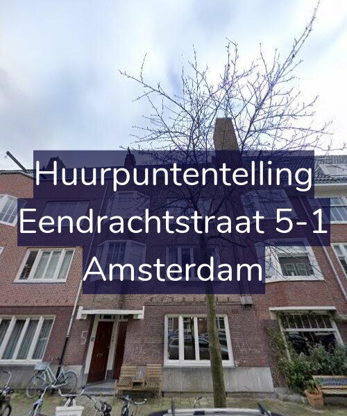 Foto gevel Huurpuntentelling voor Eendrachtstraat 5-1, Amsterdam