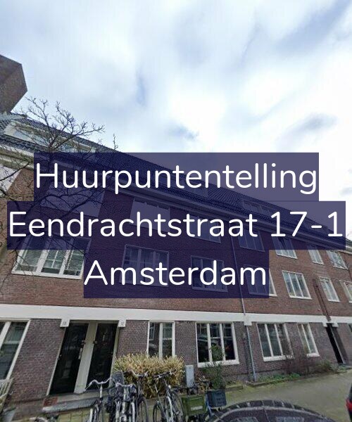 Foto gevel Huurpuntentelling voor Eendrachtstraat 17-1, Amsterdam