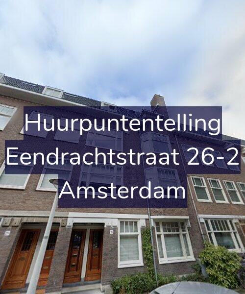 Foto gevel Huurpuntentelling voor Eendrachtstraat 26-2, Amsterdam