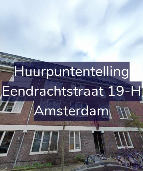 Foto gevel Huurpuntentelling voor Eendrachtstraat 19-H, Amsterdam