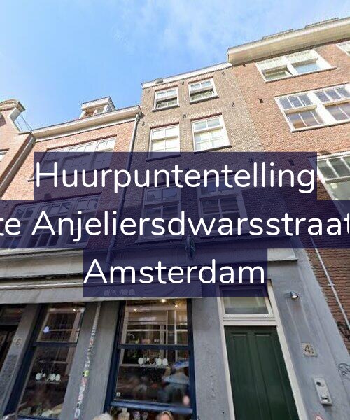 Foto gevel Huurpuntentelling voor Eerste Anjeliersdwarsstraat 4-A, Amsterdam