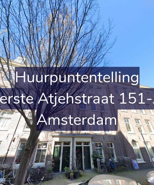 Foto gevel Huurpuntentelling voor Eerste Atjehstraat 151-A, Amsterdam