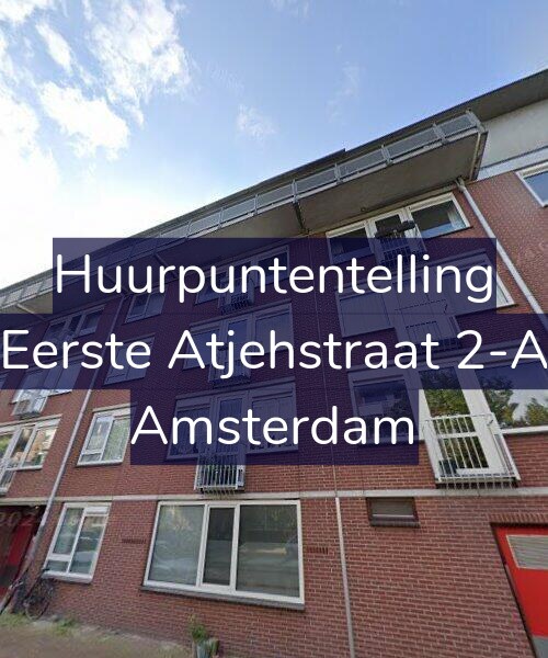 Foto gevel Huurpuntentelling voor Eerste Atjehstraat 2-A, Amsterdam