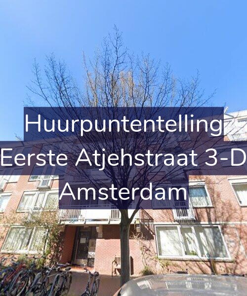 Foto gevel Huurpuntentelling voor Eerste Atjehstraat 3-D, Amsterdam