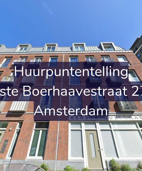 Foto gevel Huurpuntentelling voor Eerste Boerhaavestraat 27-P, Amsterdam