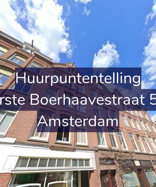 Foto gevel Huurpuntentelling voor Eerste Boerhaavestraat 5-2, Amsterdam