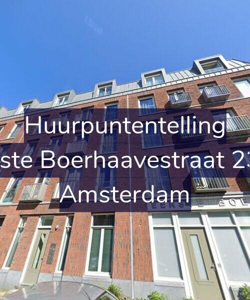Foto gevel Huurpuntentelling voor Eerste Boerhaavestraat 23-S, Amsterdam
